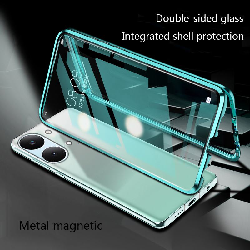 Metal Photo Panel - Biruiqu Xiaomi PocoX8Pro/ProMax用 磁気吸着ケース メタルフレーム 耐衝撃