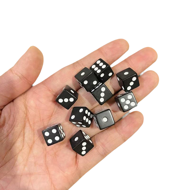 卸売 1000 個ドットサイコロ 10 ミリメートルブラック - Puzzle Blank White のレビューと価格