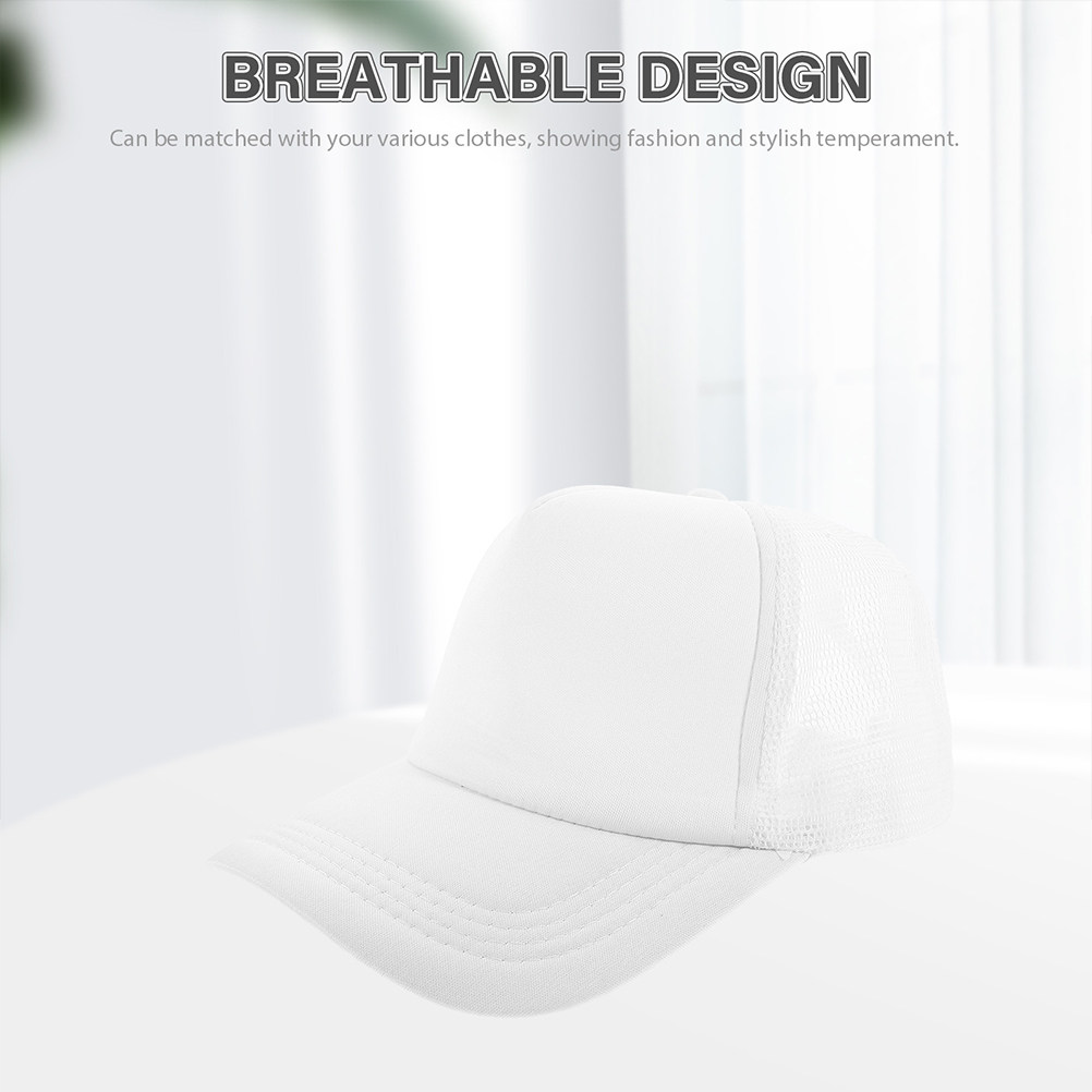 昇華プリント用の無地メッシュ野球帽5枚セット。DIYプリント - Hat Sublimation Blank のレビューと価格